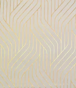 Antonina Vella Modern Metals Ebb And Flow Wallpaper - Almond & Gold