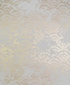 Antonina Vella Modern Metals Eclipse Wallpaper - White & Gold