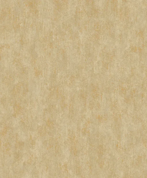 Antonina Vella Modern Metals Shimmering Patina Wallpaper - Gold on Taupe