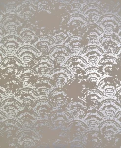 Antonina Vella Modern Metals Eclipse Wallpaper - Khaki & Silver