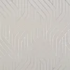Antonina Vella Modern Metals Ebb And Flow Wallpaper - Off White & Silver