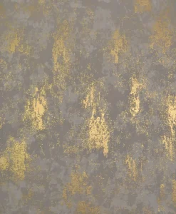 Antonina Vella Modern Metals Nebula Wallpaper - Khaki & Gold