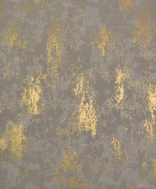 Antonina Vella Modern Metals Nebula Wallpaper - Khaki & Gold