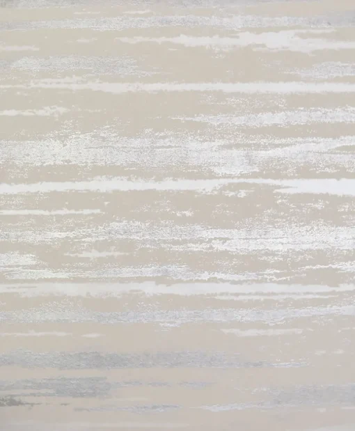 Antonina Vella Modern Metals Atmosphere Wallpaper - Beige & Silver