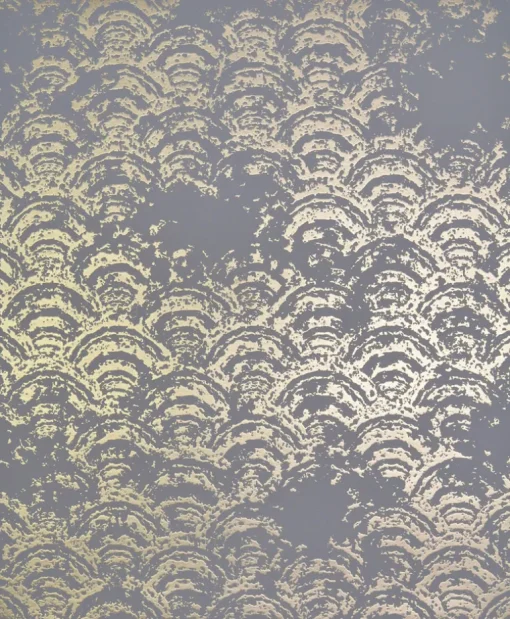 Antonina Vella Modern Metals Eclipse Wallpaper - Grey & Gold