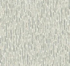 Antonina Vella Modern Metals Metallic Cascade Wallpaper - Cream & Silver