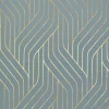 Antonina Vella Modern Metals Ebb And Flow Wallpaper - Blue & Gold