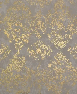 Antonina Vella Modern Metals Stargazer Wallpaper - Khaki & Gold