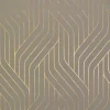 Antonina Vella Modern Metals Ebb And Flow Wallpaper - Khaki & Gold