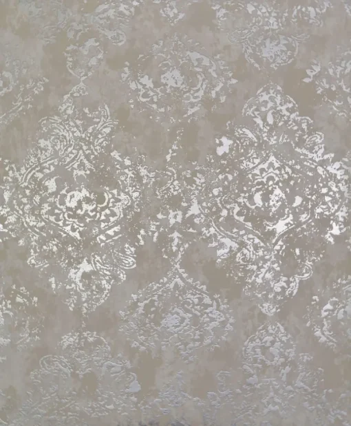 Antonina Vella Modern Metals Stargazer Wallpaper - White & Silver