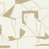 Antonina Vella Modern Metals Abstract Geo Wallpaper - Cream & Gold