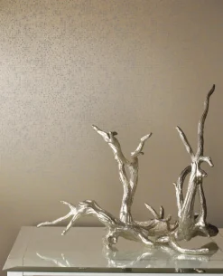 Antonina Vella Modern Metals Interactive Wallpaper - Taupe & Gold