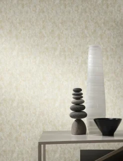 Antonina Vella Modern Metals Shimmering Patina Wallpaper - Neutral & Gold