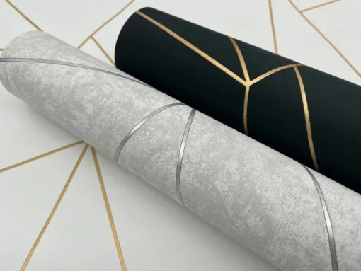 Antonina Vella Modern Metals Nazca Wallpaper - Black & Gold