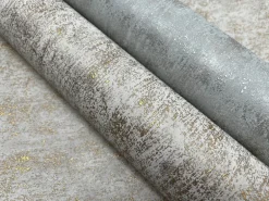 Antonina Vella Modern Metals Shimmering Patina Wallpaper - Spa & Silver