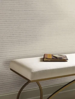 Antonina Vella Natural Opalescence Faux Capiz Wallpaper - Putty
