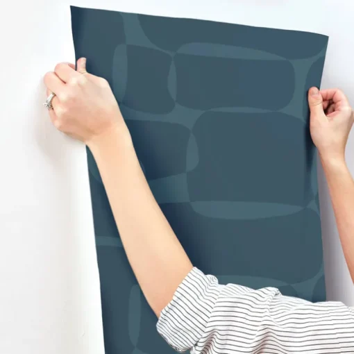 Artistic Abstracts Block Wallpaper - Blue