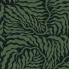 Artistic Abstracts Fern Fronds Wallpaper - Black