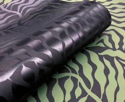 Artistic Abstracts Fern Fronds Wallpaper - Black