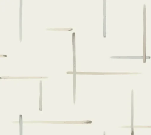 Artistic Abstracts Gilded Sumi-E Wallpaper - Brown