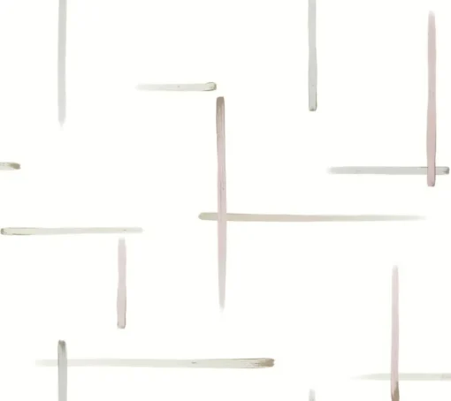 Artistic Abstracts Gilded Sumi-E Wallpaper - Brown