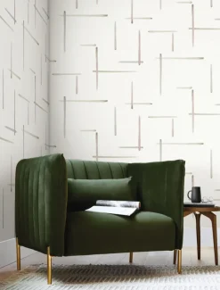 Artistic Abstracts Gilded Sumi-E Wallpaper - Brown