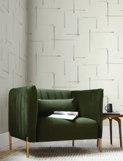Artistic Abstracts Gilded Sumi-E Wallpaper - Brown
