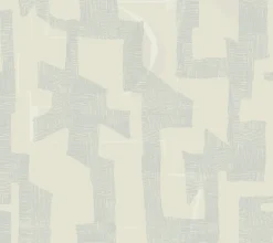 Artistic Abstracts Modern Tribal Wallpaper - Gray
