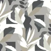 Artistic Abstracts Papier Colle Wallpaper - Black