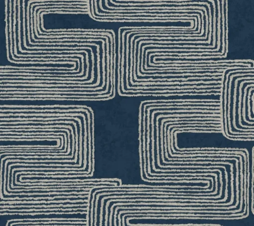Artistic Abstracts Zulu Thread Wallpaper - Blue