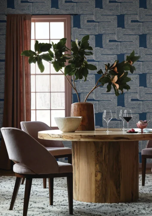Artistic Abstracts Zulu Thread Wallpaper - Blue