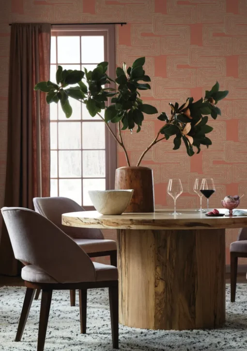 Artistic Abstracts Zulu Thread Wallpaper - Red