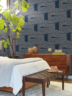 Artistic Abstracts Zulu Thread Wallpaper - Blue