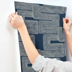 Artistic Abstracts Zulu Thread Wallpaper - Blue