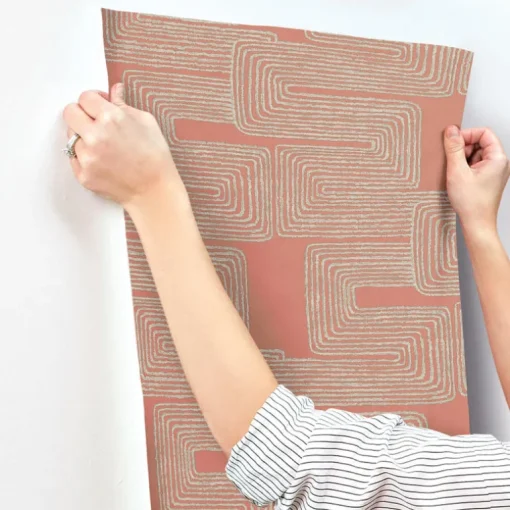 Artistic Abstracts Zulu Thread Wallpaper - Red