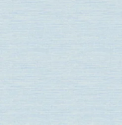 A-Street Prints Botanica Agave Faux Grasscloth Wallpaper - Blue