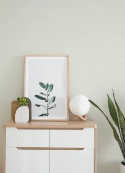 A-Street Prints Botanica Agave Faux Grasscloth Wallpaper - Off-White
