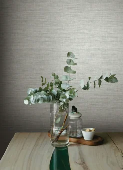 A-Street Prints Botanica Exhale Texture Wallpaper - Seafoam