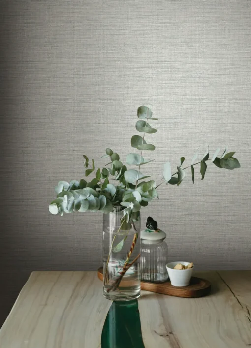 A-Street Prints Botanica Exhale Texture Wallpaper - Seafoam