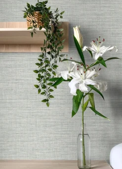 A-Street Prints Botanica Exhale Texture Wallpaper - Seafoam