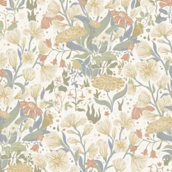 A-Street Prints Botanica Hava Meadow Flowers Wallpaper - Neutral