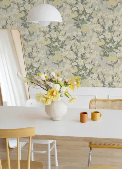 A-Street Prints Botanica Hava Meadow Flowers Wallpaper - Yellow
