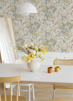 A-Street Prints Botanica Hava Meadow Flowers Wallpaper - Neutral