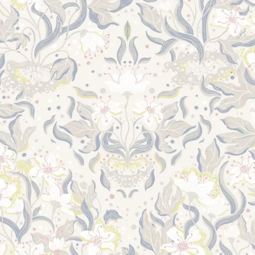 A-Street Prints Botanica Lisa Floral Damask Wallpaper - Bone
