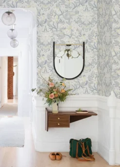 A-Street Prints Botanica Lisa Floral Damask Wallpaper - Bone