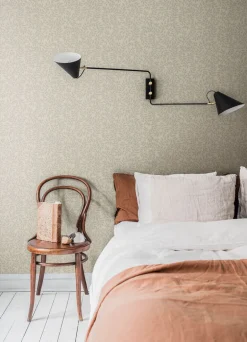 A-Street Prints Botanica Lindlöv Leafy Vines Wallpaper - Taupe
