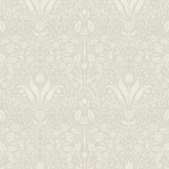 A-Street Prints Botanica Mara Tulip Ogee Wallpaper - Beige