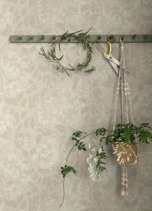 A-Street Prints Botanica Turi Twining Vines Wallpaper - Wheat