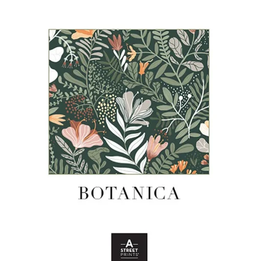 A-Street Prints Botanica Turi Twining Vines Wallpaper - Sage