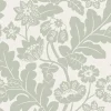 A-Street Prints Georgia Augusta Flock Wallpaper - Silver